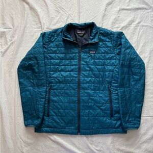 Teal Patagonia Nanopuff jacket Mens XL